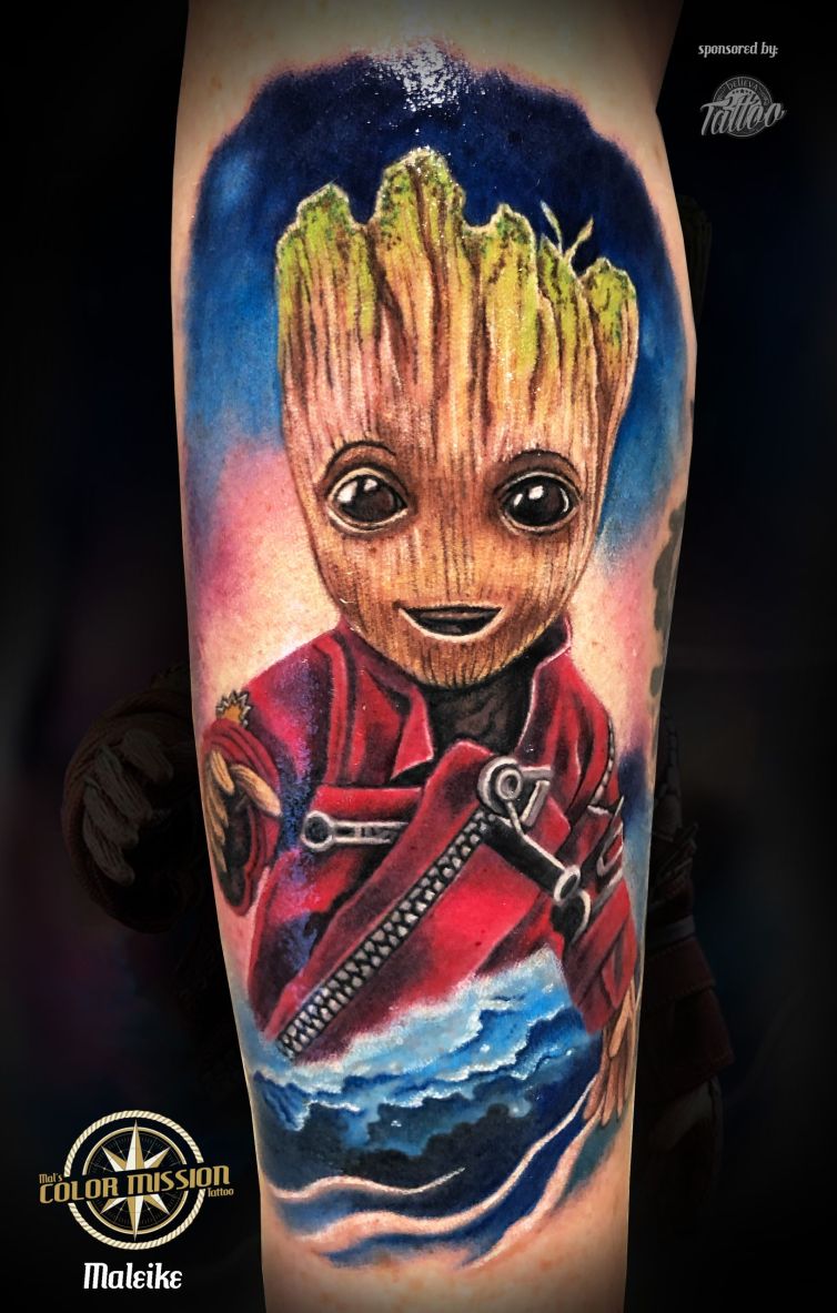 Groot_tattoo_by_Maleike