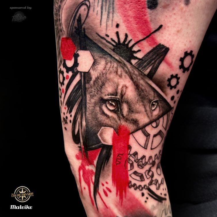 Lion_trashpolka_tattoo_Maleike Kopie