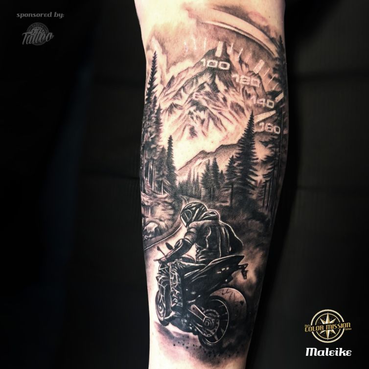 Motorcycle_tattoo_by_Maleike Kopie