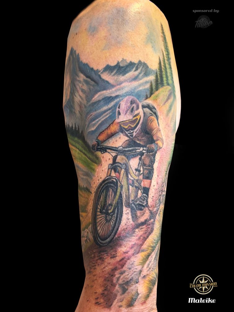 Mountainbiker_tattoo_byMaleike Kopie