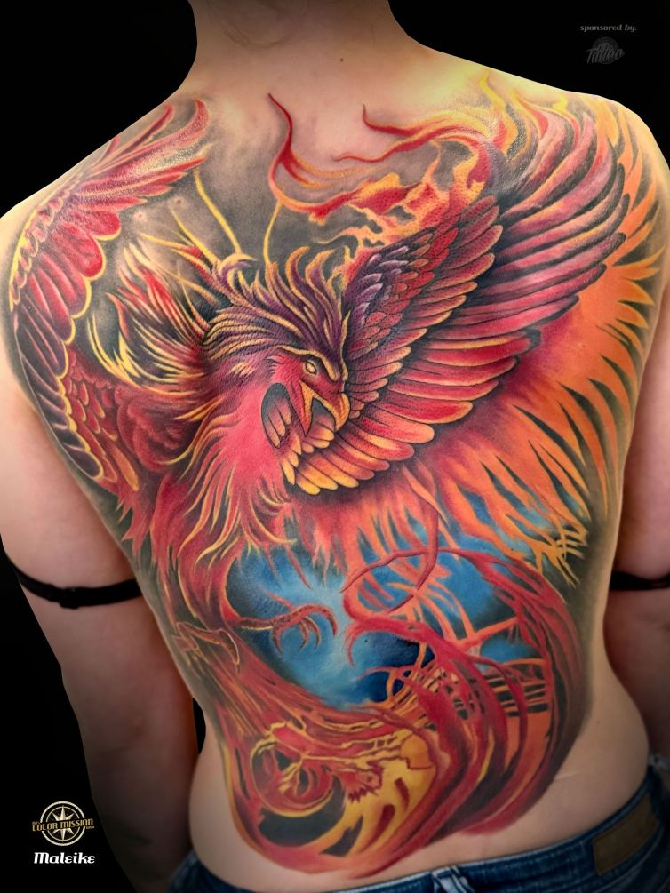 Phönix Back_tattoo_by_Maleike Kopie
