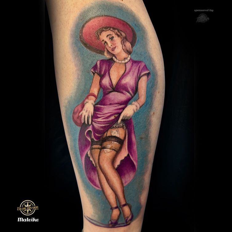 Pinup_Quadrat_tattoo_by_Maleike Kopie