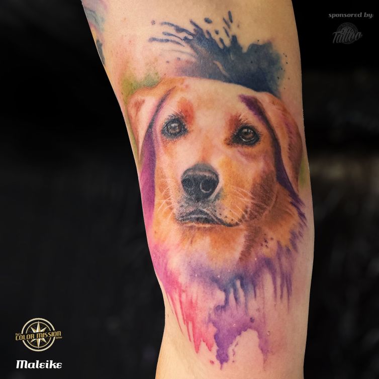 Watercolor_dog_tattoo_byMaleike Kopie
