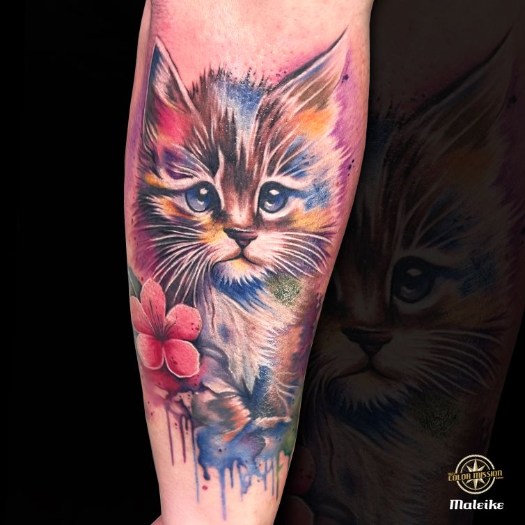 Watercolorcat_tattoo_by_Maleike Kopie