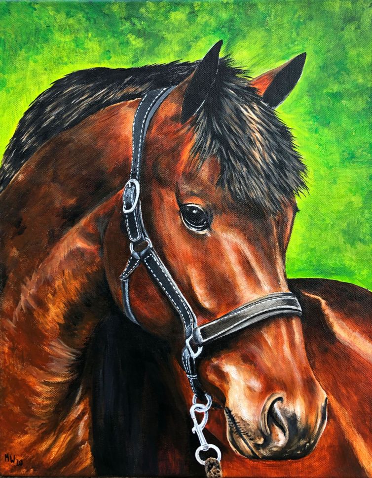 Horse_Acryl_on_Canvas_by_Maleike20